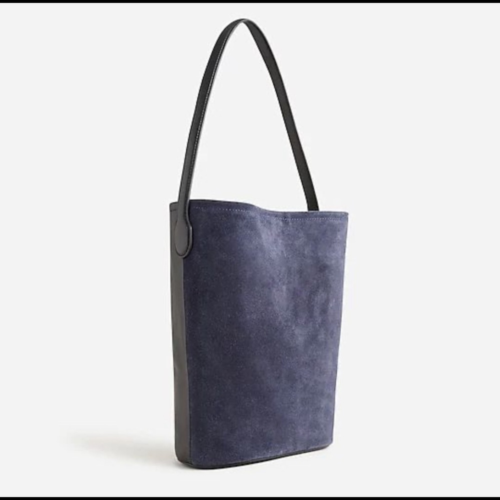 J. Crew Berkeley Bucket Bag in Leather & Suede